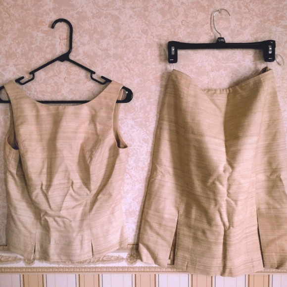 Vintage Noviello-Bloom Linen look suit size 4 - Picture 1 of 8